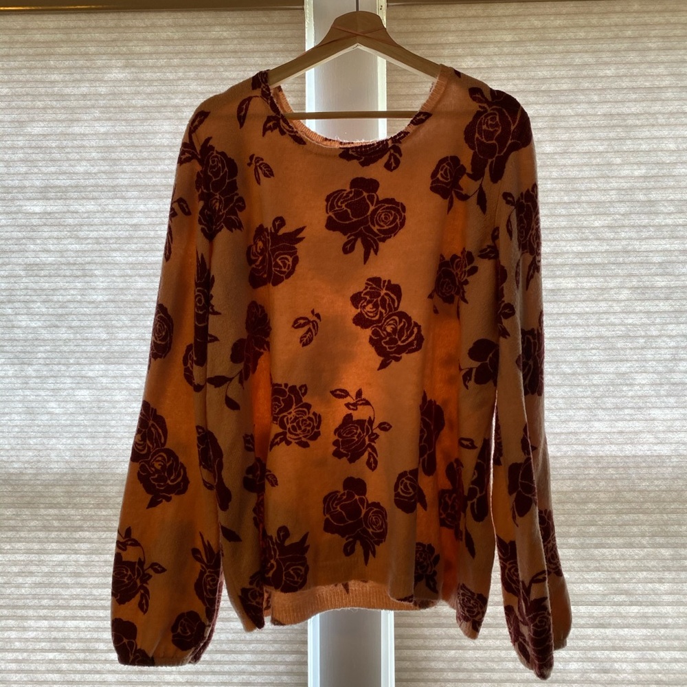 Floral sweater